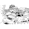 Disney Cars - Puzzle da 24 Pezzi Double-Face da Colorare Maxi Floor
