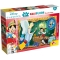 Disney Pinocchio - Puzzle da 24 Pezzi Double-Face Maxi Floor con Retro da Colorare