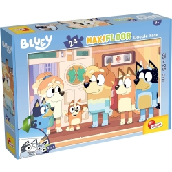 Bluey - Puzzle da 24 Pezzi Maxi Floor Double-Face con Retro da Colorare