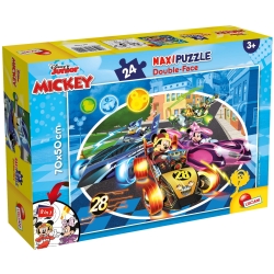 Disney Junior Mickey - Puzzle 24 Pezzi Maxi Floor Double-Face con Retro da Colorare