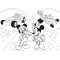 Disney Junior Mickey - Puzzle 24 Pezzi Maxi Floor Double-Face con Retro da Colorare