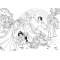 Disney Princess - Maxi Puzzle da 24 Pezzi Double-Face con Retro da Colorare
