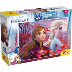 Disney Frozen II - Maxi Puzzle da 35 Pezzi Double-Face con Retro da Colorare
