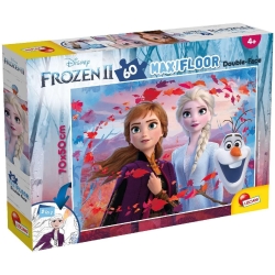 Disney Frozen II - Puzzle da 60 Pezzi Double-Face con Retro da Colorare