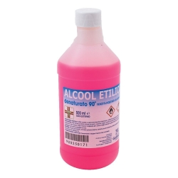 Alcool Etilico Denaturato 90° 500 ml (Confezione Danneggiata)