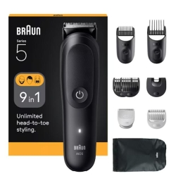 All-in-One Series 5 - Regolabarba e Capelli Multigrooming All-in-One 9-in-1 - Nero