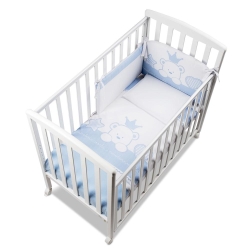 Q.lletto Baby Re - Lettino-culla in Legno - Azzurro
