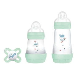 Easy Start - 2 Biberon Neonato con Ciuccio Originale 0+ mesi 130 ml e 260 ml - Verde