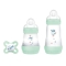 Easy Start - 2 Biberon Neonato con Ciuccio Originale 0+ mesi 130 ml e 260 ml - Verde