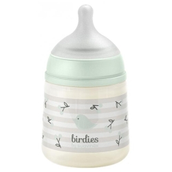 Suavinex Birdies - Biberon Con Tettarella In Silicone Sx Pro Anticolica 0M+ Verde 150 ml