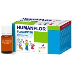 Humanflor Cronopharma 10 Flaconcini - Integratore per la flora intestinale e le difese immunitarie