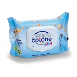 Dermacotone Baby - 20 Salviette Delicate al Profumo di Talco