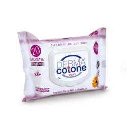 Dermacotone 20 Salviette Struccanti Delicate 3 in 1 Viso, Occhi e Labbra