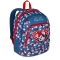 Minnie - Zaino Scuola Doppio Scomparto con Tasca Porta Borraccia Blu  29 L