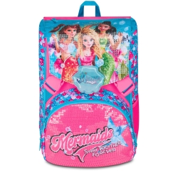 Mermaid Magic - Zaino Doppio Scomparto Estensibile Schienale Preformato Celeste