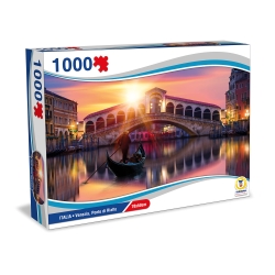 Puzzle Italia - Ponte di Rialto Venezia Puzzle 1000 Pezzi 70x50 cm