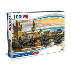 Puzzle Repubblica Ceca - Praga Ponte Carlo 1000 Pezzi 70x50 cm