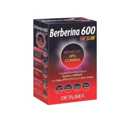 Berberina 600 Fatslim - Integratore per la glicemia e il controllo del peso 60 Compresse