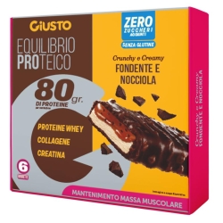 Barretta Proteica Cioccolato Fondente E Nocciole 30 gr