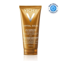 Vichy Capital Soleil Latte Idratante Auto-abbronzante per Viso e Corpo 100 ml