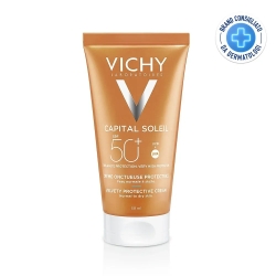 Vichy Crema Solare Viso 50 SPF Capital Soleil Crema vellutata Protezione Molto Alta 50 ml