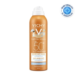 Vichy Crema Solare Bambini 50+ SPF Spray Capital Soleil Anti-sabbia per bambini 200 ml