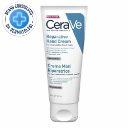 CeraVe Crema Mani Riparatrice Idratazione Intensa con Acido Ialuronico Per Pelle Molto Secca Ruvida o Screpolata 100 ml