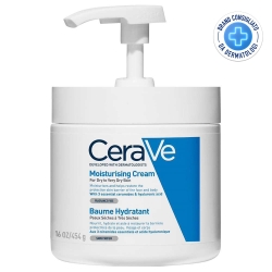  L'Oréal CeraVe Crema Idratante con Dispenser Viso e Corpo Per Pelli da Secche a Molto Secche 454 g