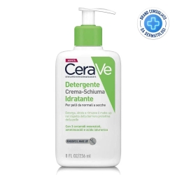 CeraVe Detergente Crema-Schiuma Idratante Deterge ed Idrata 236 ml