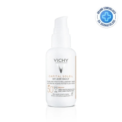 Vichy Crema Solare Viso 50+ SPF Capital Soleil UV-Age Daily Light Protezione elevata e colorata 40 ml