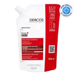 Vichy Dercos Shampoo Energizzante riduce la caduta dei capelli da rottura Eco-Ricarica 500 ml