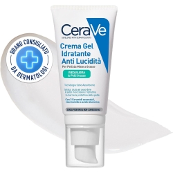 CeraVe Crema Gel Viso Idratante Anti-lucidità Per Pelli da Miste a Grasse con Tecnologia Sebo Assorbente 50 ml