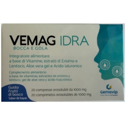 Vemag Idra Bocca E Gola Gusto Frutti Di Bosco 20 Compresse - Integratore per la bocca e la gola