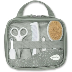 Set Beauty per l'igiene del neonato - 9 Accessori con Astuccio 0M+ Verde