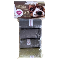 Dealo 80 Sacchetti Igienici per Cani 30×20 cm