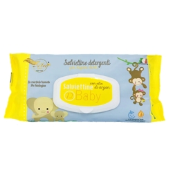 72 Salviettine Con Olio Di Argan Delicate e Idratanti per Bambini