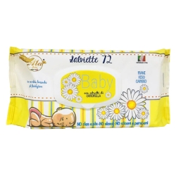 72 Salviettine con Estratti di Camomilla