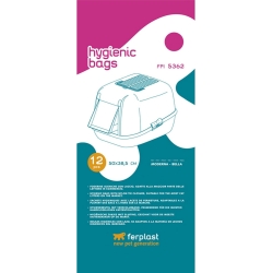 FPI 5362 - 12 Sacchi Igienici di Ricambio per Toilette Gatto 50 x 38,5 cm