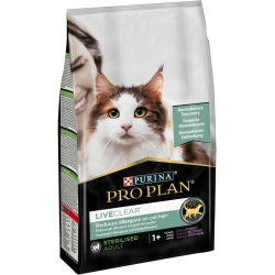Purina Pro Plan Liveclear Tacchino - Alimento completo per gatti adulti sterilizzati 1,4 kg