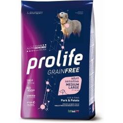 grainfree adult sensitive Maiale & Patate - Cibo completo per cani adulti sensibili Medium Large 2,5 Kg