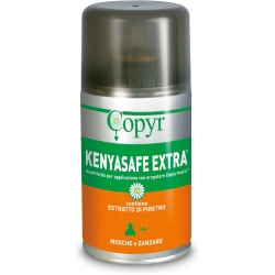 Kenyasafe Extra - Insetticida Antizanzare, Mosche e Insetti Volanti, 1 Bombola da 250 ml