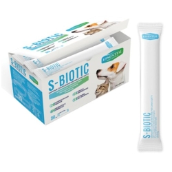 Essential S-biotic - mangime complementare dietetico per cani e gatti per la regolarità intestinale 30 buste da 2 gr