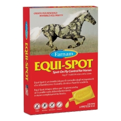 Equi-Spot - Trattamento Spot-On Insetticida Acaricida per Cavalli 3 pipette da 10 ml