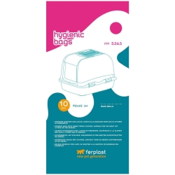 FPI 5363 - 10 Sacchetti Igienici per Lettiera Gatto con Laccio 70x40 cm