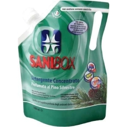 Sanibox Detergente Igienizzante per Ambienti Animali Domestici Profumato pino silvestro 1 lt