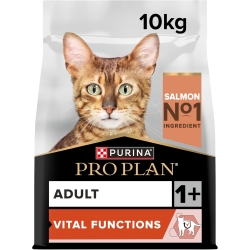 Purina Pro Plan Adult 1+ Vital Functions Salmone - Alimento completo per gatti adulti 10 kg