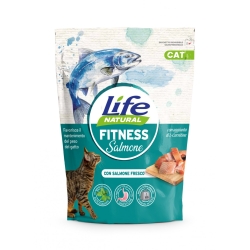Life Natural fitness Salmone - Alimento completo per gatti adulti 800 gr