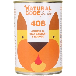 408 Agnello Riso Basmati e Mango - Alimento completo per cani adulti 400 gr