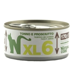 xl 6 Tonno e Prosciutto - Alimento complementare per gatti adulti 170 gr