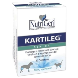 Kartileg Senior 30 compresse - Mangime complementare per cani e gatti anziani